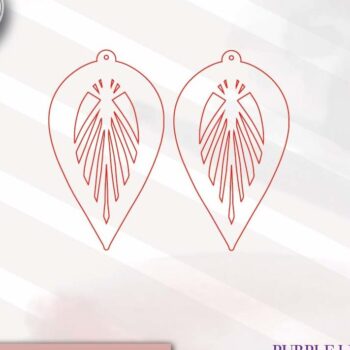 Intra απο ξύλο plywood 3mm-4mm πάχος – Σκουλαρίκια λέιζερ Teardrop Boho Δίασταση 5x5 cm INTRAFABR-74257518 - Image 2