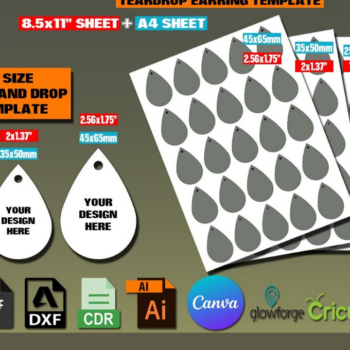 Intra απο ξύλο plywood 3mm-4mm πάχος – Σκουλαρίκι δάκρυ 266 Δίασταση  5x5 cm INTRAFABR-118683282 - Image 1