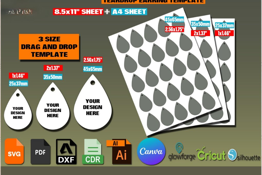 Intra απο ξύλο plywood 3mm-4mm πάχος – Σκουλαρίκι δάκρυ 266 Δίασταση  5x5 cm INTRAFABR-118683282