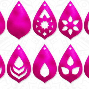 Intra απο ξύλο plywood 3mm-4mm πάχος – Σκουλαρίκια δάκρυ Δίασταση  5x5 cm INTRAFABR-7202355