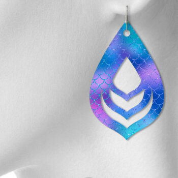 Intra απο ξύλο plywood 3mm-4mm πάχος – Σκουλαρίκια δάκρυ Δίασταση  5x5 cm INTRAFABR-7202355 - Image 4