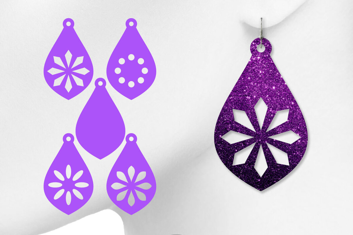 Intra απο ξύλο plywood 3mm-4mm πάχος – Σκουλαρίκια δάκρυ Δίασταση  5x5 cm INTRAFABR-6868705