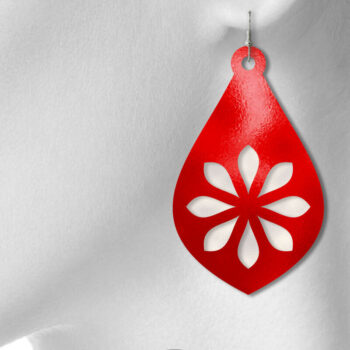 Intra απο ξύλο plywood 3mm-4mm πάχος – Σκουλαρίκια δάκρυ Δίασταση  5x5 cm INTRAFABR-6868705 - Image 2