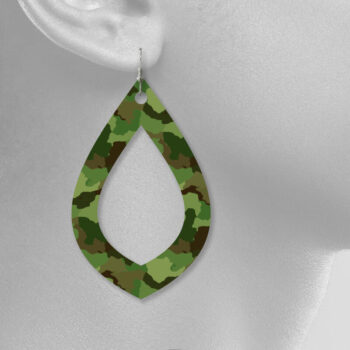 Intra απο ξύλο plywood 3mm-4mm πάχος – Σκουλαρίκια δάκρυ Δίασταση  5x5 cm INTRAFABR-8909778 - Image 3