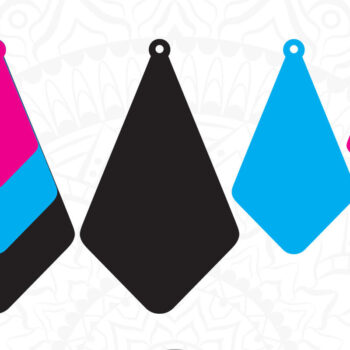 Intra απο ξύλο plywood 3mm-4mm πάχος – Σκουλαρίκια δάκρυ κομμένο αρχείο, γεωμετρικά Δίασταση  5x5 cm INTRAFABR-6838379 - Image 2