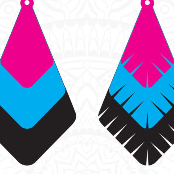 Intra απο ξύλο plywood 3mm-4mm πάχος – Σκουλαρίκια δάκρυ κομμένο αρχείο, γεωμετρικά Δίασταση  5x5 cm INTRAFABR-6838379 - Image 4