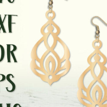 Intra απο ξύλο plywood 3mm-4mm πάχος – Σκουλαρίκια δάκρυ, σκουλαρίκια κομμένα με λέιζερ Δίασταση  5x5 cm INTRAFABR-99489586 - Image 4