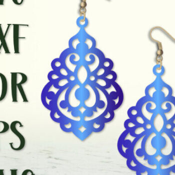 Intra απο ξύλο plywood 3mm-4mm πάχος – Teardrop Earrings Lasercut, Earrings Δίασταση  5x5 cm INTRAFABR-100612808 - Image 4