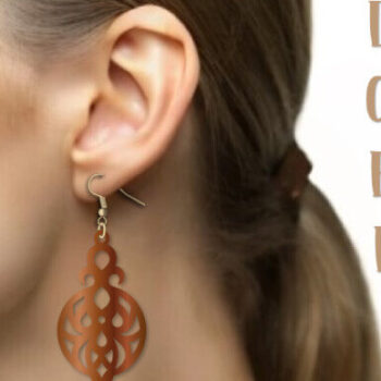 Intra απο ξύλο plywood 3mm-4mm πάχος – Teardrop Earrings, Boho Earrings Png Δίασταση  5x5 cm INTRAFABR-101645562 - Image 3