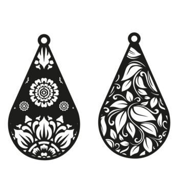 Intra απο ξύλο plywood 3mm-4mm πάχος – Δάκρυ Σκουλαρίκια Bundle, Δίασταση  5x5 cm INTRAFABR-74176229 - Image 4