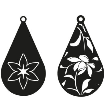 Intra απο ξύλο plywood 3mm-4mm πάχος – Δάκρυ Σκουλαρίκια Bundle, Δίασταση  5x5 cm INTRAFABR-74176229 - Image 5