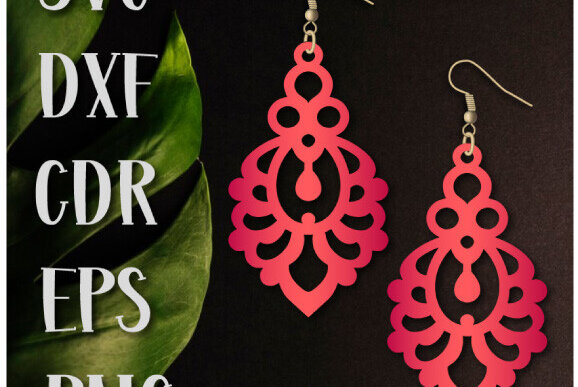 Intra απο ξύλο plywood 3mm-4mm πάχος – Teardrop Earrings, Earrings Lasercut Δίασταση  5x5 cm INTRAFABR-100612743