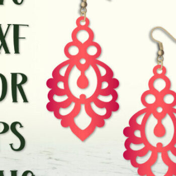 Intra απο ξύλο plywood 3mm-4mm πάχος – Teardrop Earrings, Earrings Lasercut Δίασταση  5x5 cm INTRAFABR-100612743 - Image 4