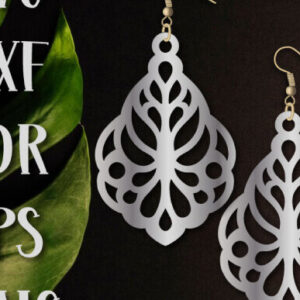 Intra απο ξύλο plywood 3mm-4mm πάχος – Σκουλαρίκια δάκρυ, Σκουλαρίκι με Δίασταση  5x5 cm INTRAFABR-100543852