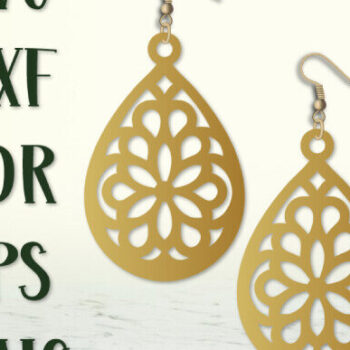 Intra απο ξύλο plywood 3mm-4mm πάχος – Δάκρυ Σκουλαρίκια, Κοσμήματα με Δίασταση  5x5 cm INTRAFABR-99490602 - Image 4