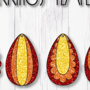 Intra απο ξύλο plywood 3mm-4mm πάχος – Πρότυπα σκουλαρίκια δάκρυ Δίασταση  5x5 cm INTRAFABR-8118433