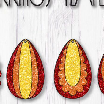 Intra απο ξύλο plywood 3mm-4mm πάχος – Πρότυπα σκουλαρίκια δάκρυ Δίασταση  5x5 cm INTRAFABR-8118433 - Image 1