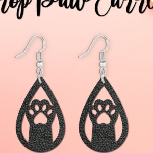 Intra απο ξύλο plywood 3mm-4mm πάχος – Σκουλαρίκι Teardrop Paw Δίασταση  5x5 cm INTRAFABR-122575316