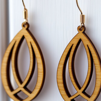 Intra απο ξύλο plywood 3mm-4mm πάχος – Teardrop Μοναδικά Σχέδια Κοσμημάτων 019 Δίασταση  20x20 cm INTRAFABR-117601656 - Image 8