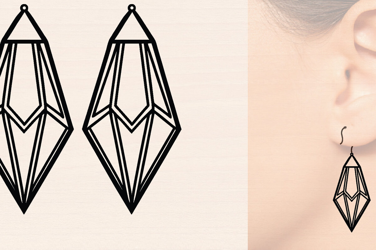 Intra απο ξύλο plywood 3mm-4mm πάχος – Δάκρυ Ξύλινα Σκουλαρίκια Δίασταση  5x5 cm INTRAFABR-117223905