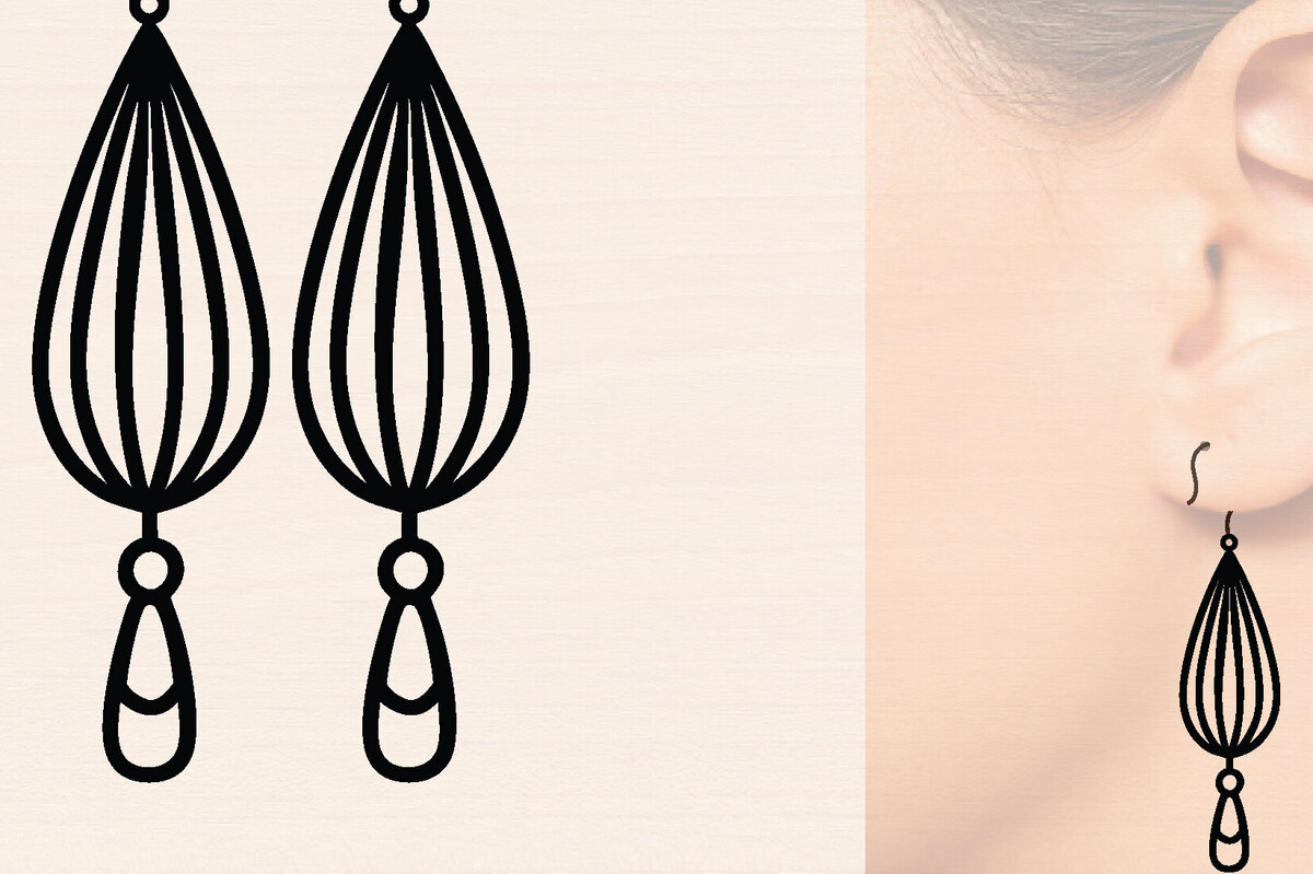 Intra απο ξύλο plywood 3mm-4mm πάχος – Δάκρυ Ξύλινα Σκουλαρίκια Δίασταση  5x5 cm INTRAFABR-117224066