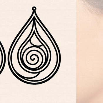 Intra απο ξύλο plywood 3mm-4mm πάχος – Δάκρυ Ξύλινα Σκουλαρίκια Δίασταση  5x5 cm INTRAFABR-117224329 - Image 1