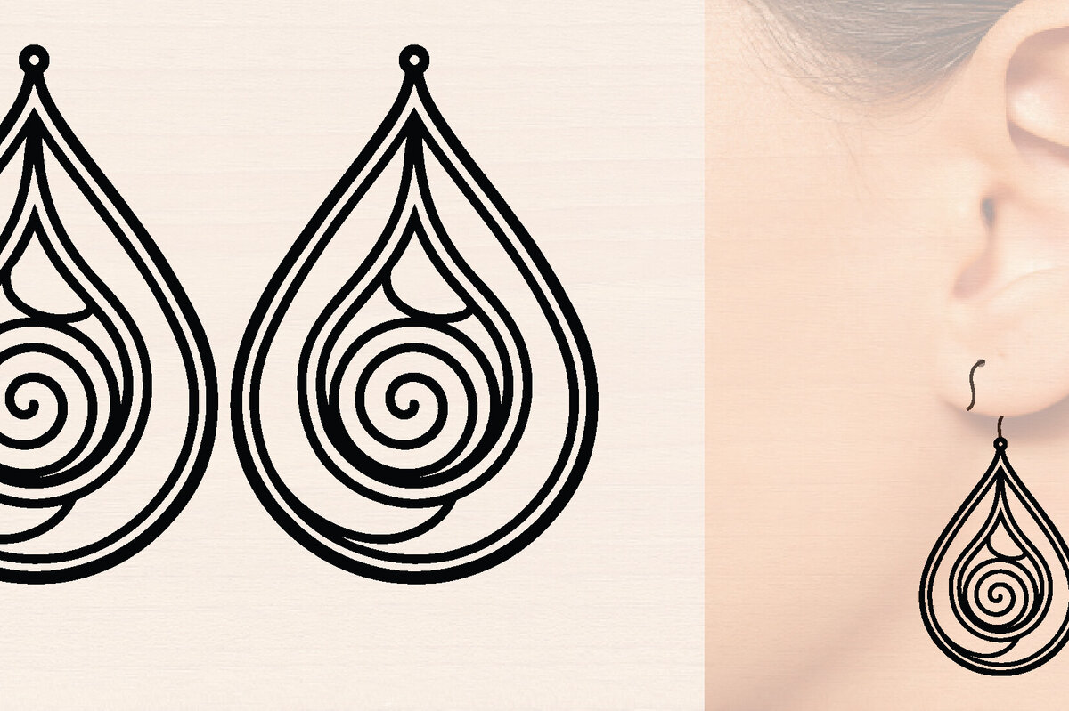 Intra απο ξύλο plywood 3mm-4mm πάχος – Δάκρυ Ξύλινα Σκουλαρίκια Δίασταση  5x5 cm INTRAFABR-117224329