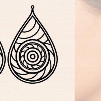 Intra απο ξύλο plywood 3mm-4mm πάχος – Δάκρυ Ξύλινα Σκουλαρίκια Δίασταση  5x5 cm INTRAFABR-117224441 - Image 1