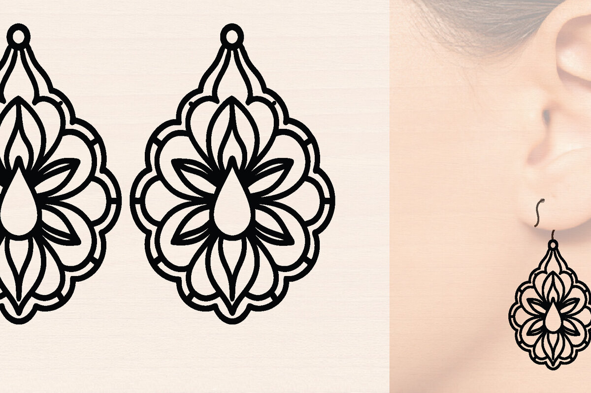 Intra απο ξύλο plywood 3mm-4mm πάχος – Δάκρυ Ξύλινα Σκουλαρίκια Δίασταση  5x5 cm INTRAFABR-117223391