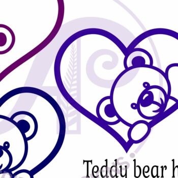 Intra απο ξύλο plywood 3mm-4mm πάχος – Teddy Bear Heart Wall Sign, Αρχείο. Δίασταση  40x30 cm INTRAFABR-122413016 - Image 4