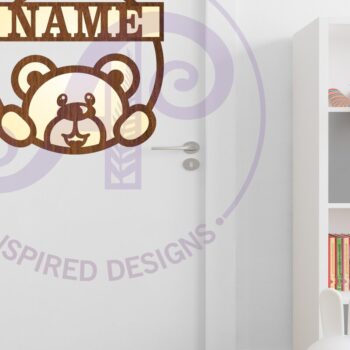 Intra απο ξύλο plywood 3mm-4mm πάχος – Teddy Bear Σήμα ονόματος Δίασταση  20x20 cm INTRAFABR-95209801 - Image 4