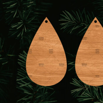Intra απο ξύλο plywood 3mm-4mm πάχος – Πρότυπο Σκουλαρίκια I Αρχεία κοπής με λέιζερ Δίασταση  5x5 cm INTRAFABR-108511993 - Image 1