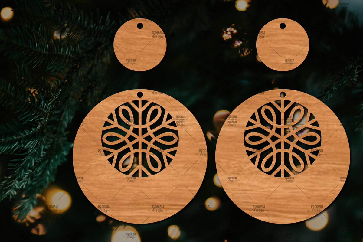 Intra απο ξύλο plywood 3mm-4mm πάχος – Πρότυπο Σκουλαρίκια Snowflakes Δίασταση  5x5 cm INTRAFABR-106591796