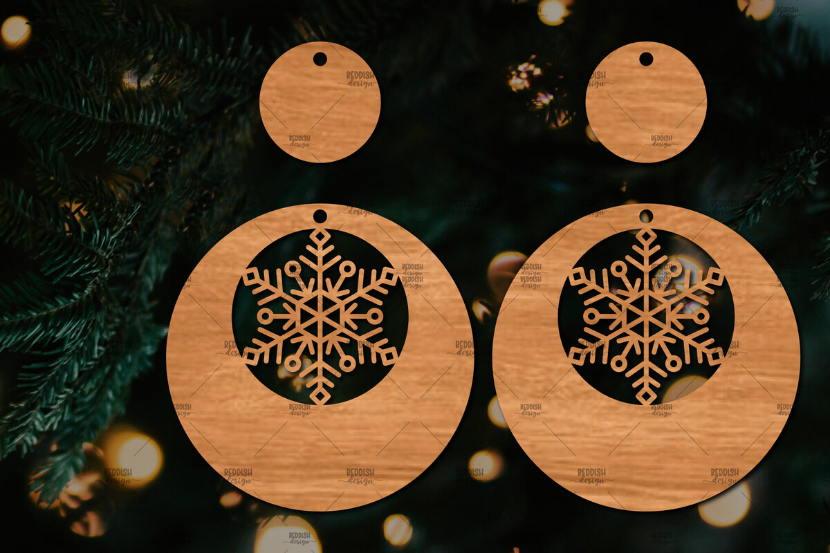 Intra απο ξύλο plywood 3mm-4mm πάχος – Πρότυπο Σκουλαρίκια Snowflakes Δίασταση  5x5 cm INTRAFABR-106591823