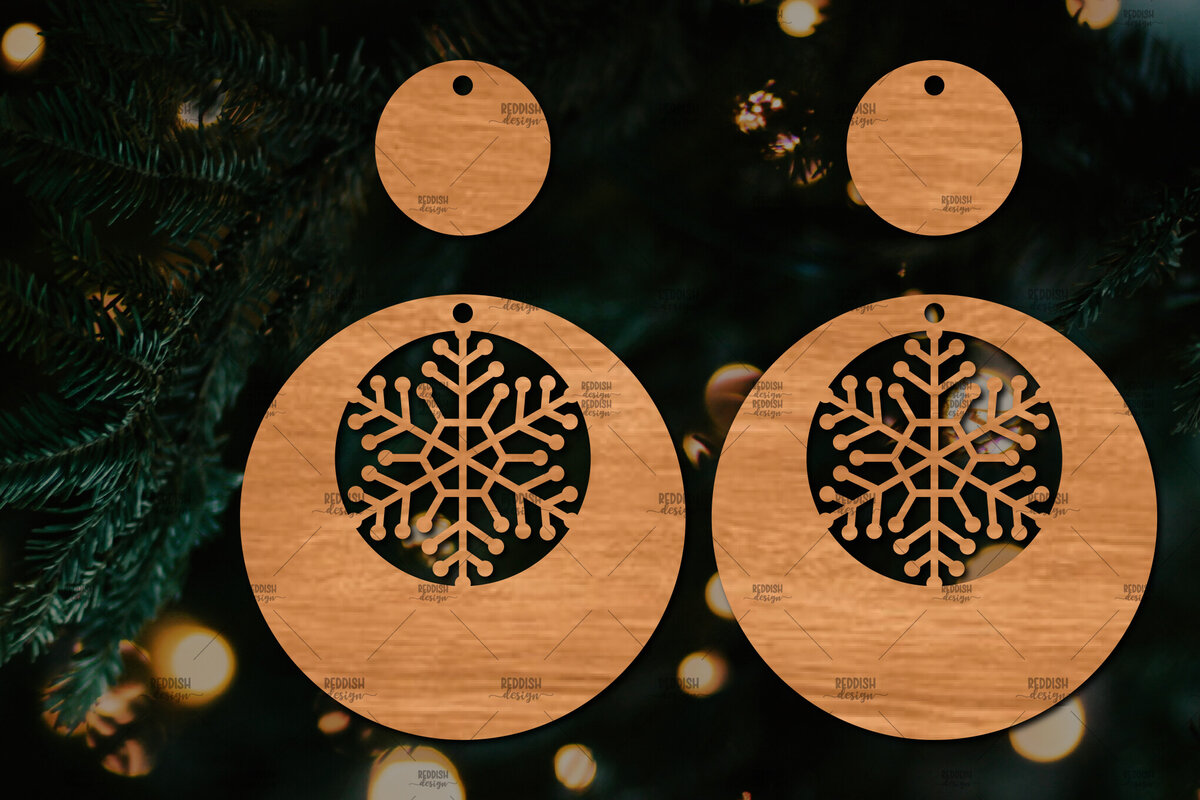 Intra απο ξύλο plywood 3mm-4mm πάχος – Πρότυπο Σκουλαρίκια Snowflakes Δίασταση  5x5 cm INTRAFABR-106591859