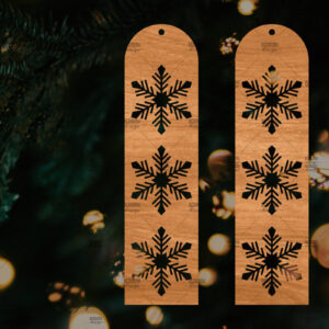 Intra απο ξύλο plywood 3mm-4mm πάχος – Πρότυπο Σκουλαρίκια Snowflakes Δίασταση  5x5 cm INTRAFABR-106814363