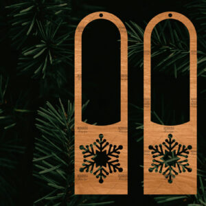 Intra απο ξύλο plywood 3mm-4mm πάχος – Πρότυπο Σκουλαρίκια Snowflakes Δίασταση  5x5 cm INTRAFABR-106814390