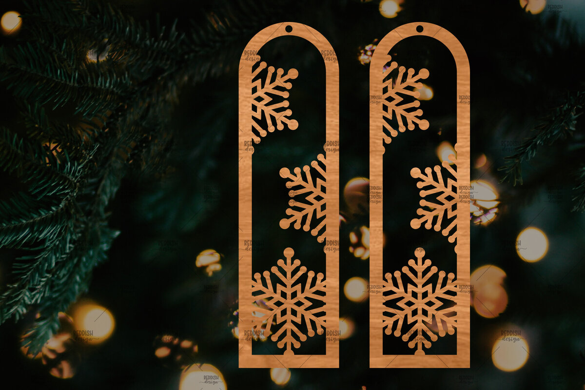 Intra απο ξύλο plywood 3mm-4mm πάχος – Πρότυπο Σκουλαρίκια Snowflakes Δίασταση  5x5 cm INTRAFABR-106814428