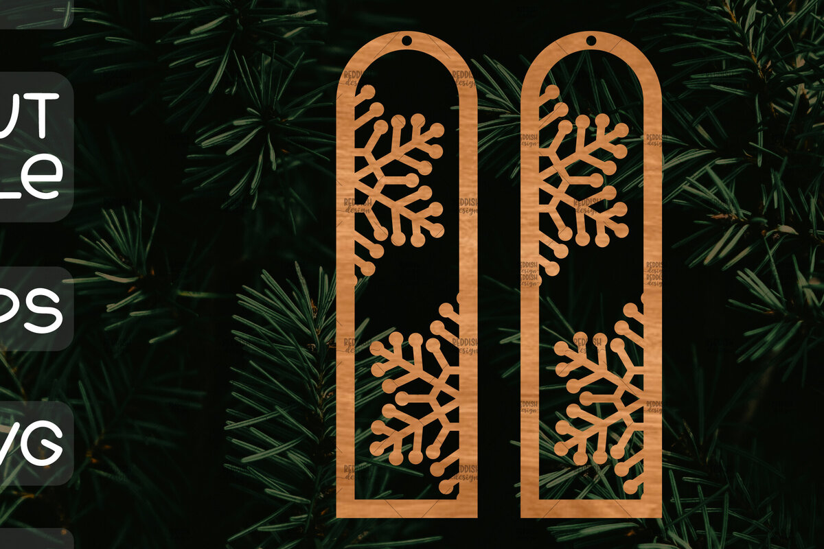 Intra απο ξύλο plywood 3mm-4mm πάχος – Πρότυπο Σκουλαρίκια Snowflakes Δίασταση  5x5 cm INTRAFABR-106814568