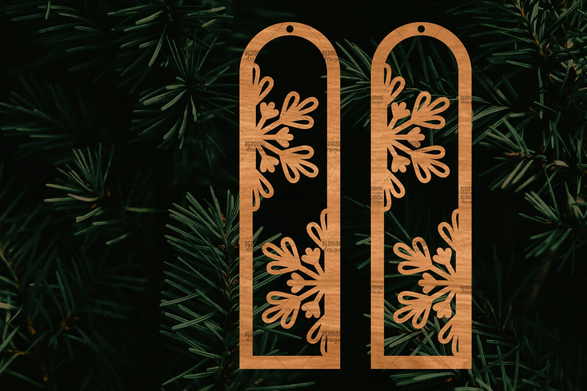 Intra απο ξύλο plywood 3mm-4mm πάχος – Πρότυπο Σκουλαρίκια Snowflakes Δίασταση  5x5 cm INTRAFABR-106815049