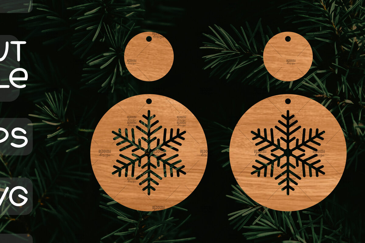 Intra απο ξύλο plywood 3mm-4mm πάχος – Πρότυπο Σκουλαρίκια Snowflakes Δίασταση  5x5 cm INTRAFABR-106815645