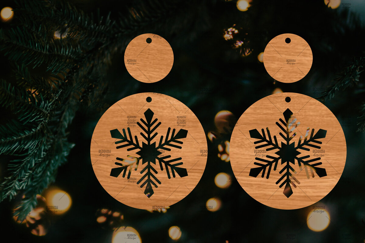 Intra απο ξύλο plywood 3mm-4mm πάχος – Πρότυπο Σκουλαρίκια Snowflakes Δίασταση  5x5 cm INTRAFABR-106815996