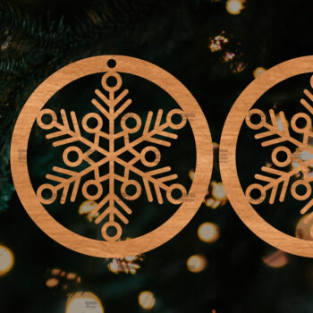 Intra απο ξύλο plywood 3mm-4mm πάχος – Πρότυπο Σκουλαρίκια,Σκουλαρίκια Snowflake Δίασταση 5x5 cm INTRAFABR-108512357 - Image 1