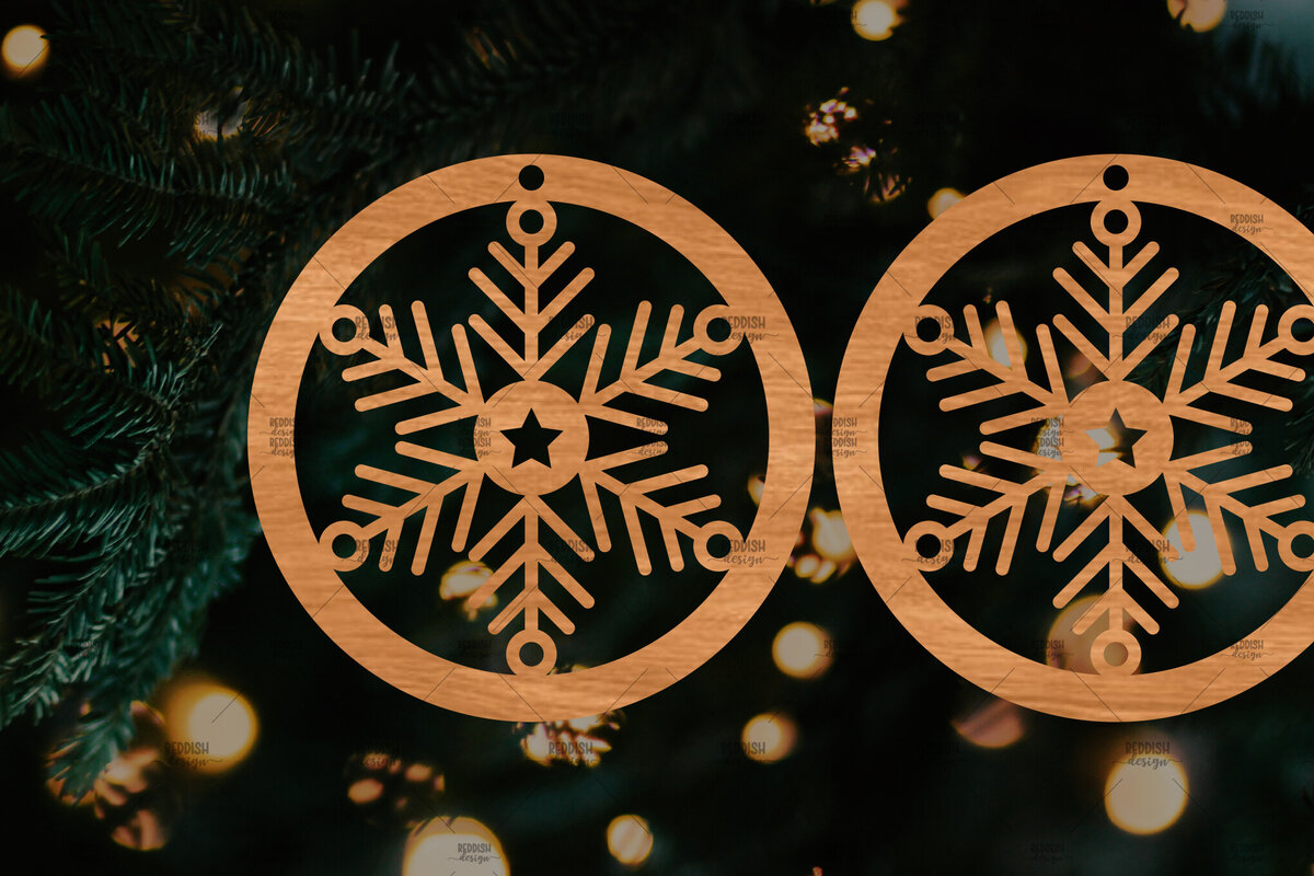 Intra απο ξύλο plywood 3mm-4mm πάχος – Πρότυπο Σκουλαρίκια,Σκουλαρίκια Snowflake Δίασταση  5x5 cm INTRAFABR-108512424