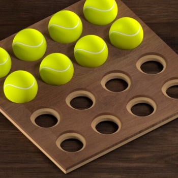 Intra απο ξύλο plywood 3mm-4mm πάχος – Jig χαρακτικής μπάλας τένις 222 Δίασταση  20x20 cm INTRAFABR-118486683 - Image 4