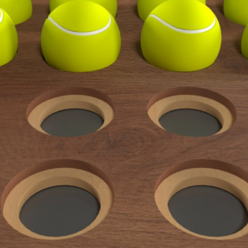 Intra απο ξύλο plywood 3mm-4mm πάχος – Jig χαρακτικής μπάλας τένις 222 Δίασταση  20x20 cm INTRAFABR-118486683 - Image 5