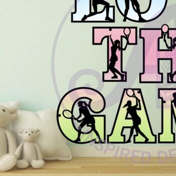 Intra απο ξύλο plywood 3mm-4mm πάχος – Αλφάβητο γραμμάτων παίκτριας τένις Δίασταση  20x20 cm INTRAFABR-93886893 - Image 2