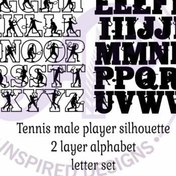 Intra απο ξύλο plywood 3mm-4mm πάχος – Σετ αλφαβήτου με γράμματα τένις Δίασταση 20x20 cm INTRAFABR-93955753 - Image 5