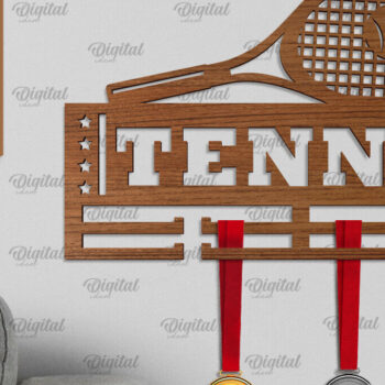 Intra απο ξύλο plywood 3mm-4mm πάχος – Οθόνη μετάλλιου τένις με Δίασταση  20x20 cm INTRAFABR-96564971 - Image 1