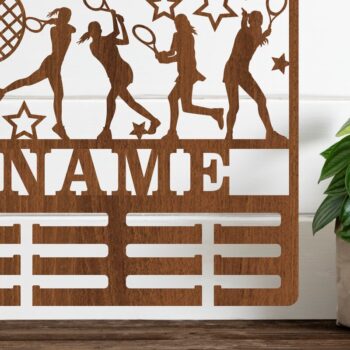 Intra απο ξύλο plywood 3mm-4mm πάχος – Όνομα τένις Κάτοχος μεταλλίου Γυναίκα Δίασταση  20x20 cm INTRAFABR-68102715 - Image 1